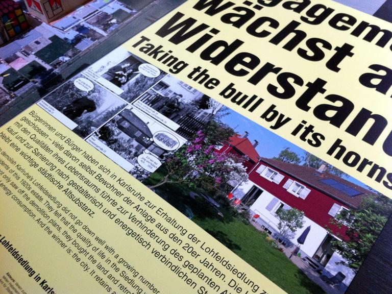 Bild 6 von 6 über die Lohfeldsiedlung Karlsruhe als Beitrag in der Ausstellung 'Realstadt - Wünsche als Wirklichkeit' in Berlin